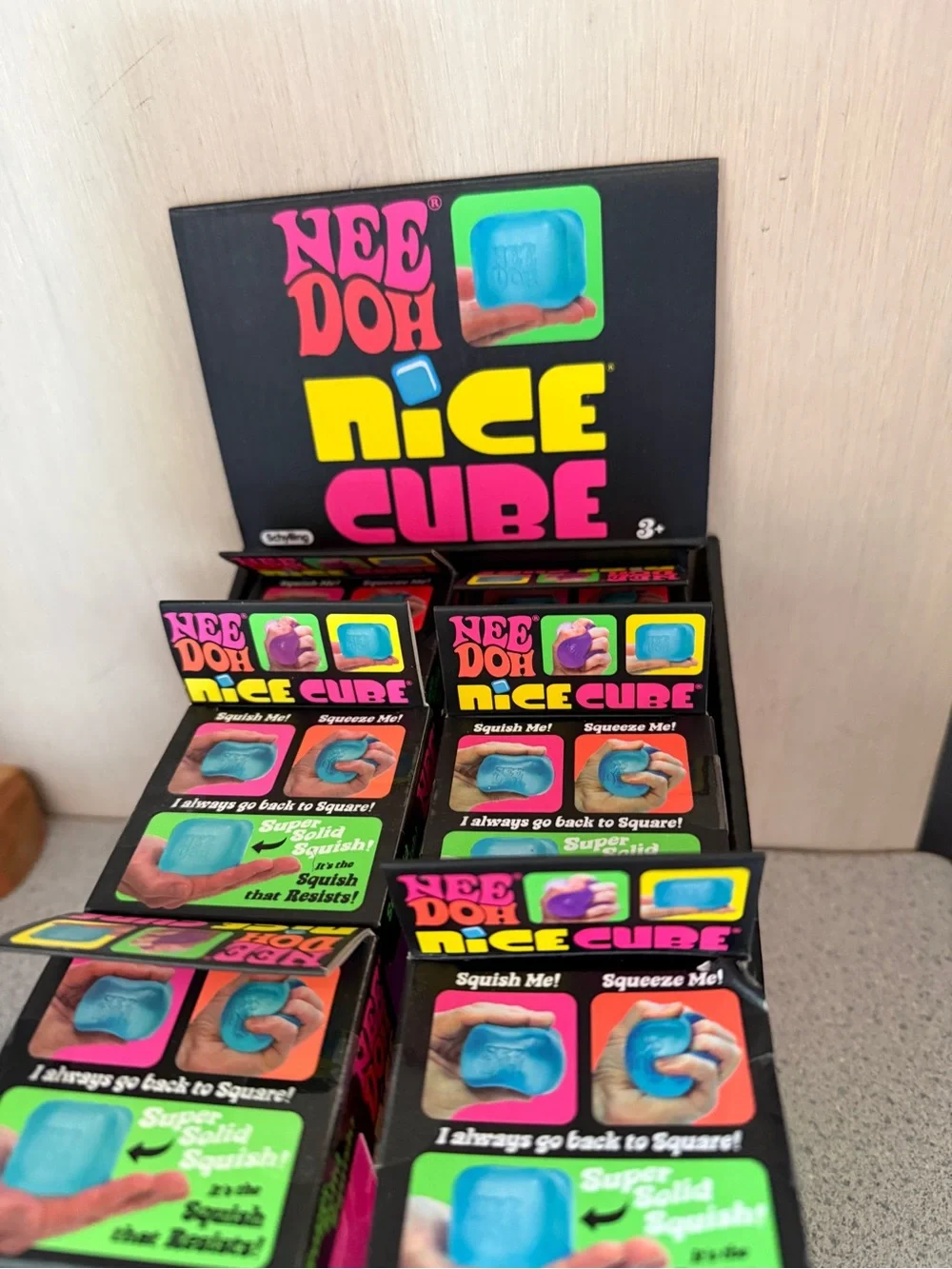 NeeDoh Nice Cube Kids Toy - Pink